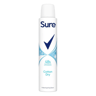 Sure Cotton Dry Anti-Transpirant Deodorantspray - 200 ml