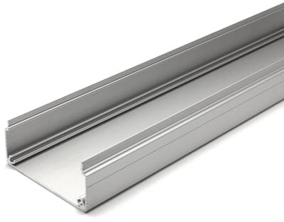 Kabelgoot Aluminium - Kabelkanaal Profiel - Kabelmanagement Thuis - Precisie Op Maat Gesneden - 1300 mm - Aluminiumkleur