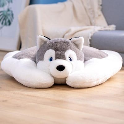 Super Zachte Dierlijke Puppy Mat Kawaii Husky Beer Shiba Inu Hond Pluche Speelgoed Gevuld Vloer Slaapkussen Huisdecoratie voor Kinderen