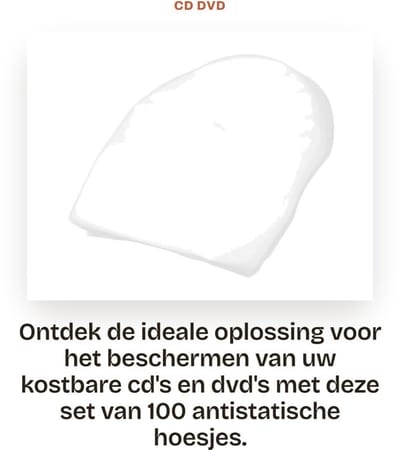 Dailygoods- CD/DVD Hoezen 100 Stuks - Antistatische Beschermhoezen - Doorzichtige Plastic Binnenhoezen - Stof- en Vloeistofbestendig - 12,5 x 12,5 cm - Duurzaam en Effectieve Gegevensbescherming - Cd Hoes