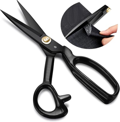 BOTC Professionele stoffenschaar - 22 cm scherpe Keermakersschaar - zware Schaar voor het knippen van stof en leer