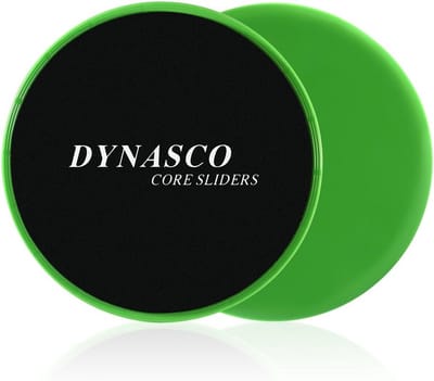 Core Sliders - Glij discs - Buikspier training - Dubbelzijdig gebruik - 18.8 x 18.6 cm - Groen