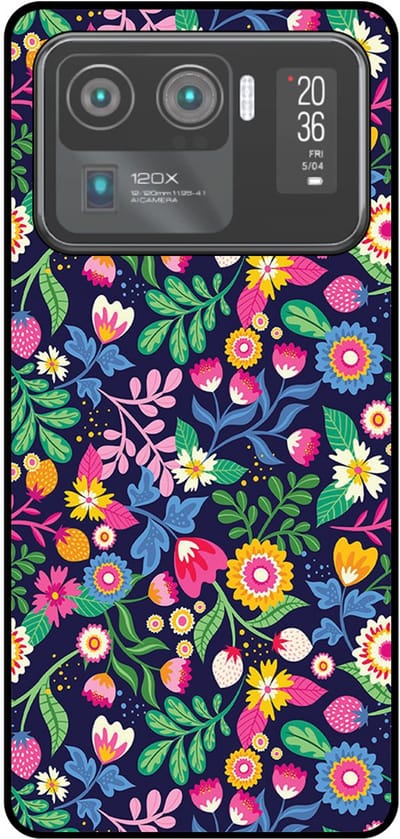 Smartphonica Telefoonhoesje Geschikt voor Xiaomi Mi 11 Ultra met bloemen opdruk - TPU backcover case flower design geschikt voor Xiaomi Mi 11 Ultra