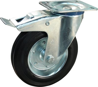 Protempo zwenkwiel rubber/staal  serie 02