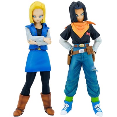 22CM Anime Dragon Ball Z Android 17 18 Figuur Android 18 PVC Actiefiguren Verzameling Model Speelgoed voor Kinderen Kerstcadeaus