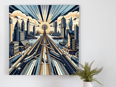 Kunstprint | Wanddecoratie | Dibond | 100 × 100 cm