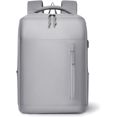 Student Schooltas Dames Rugzak Effen Kleur Eenvoudig Heren Reisrugzak Korte Afstand Zakenreis Handbagage Tas grijze kleur