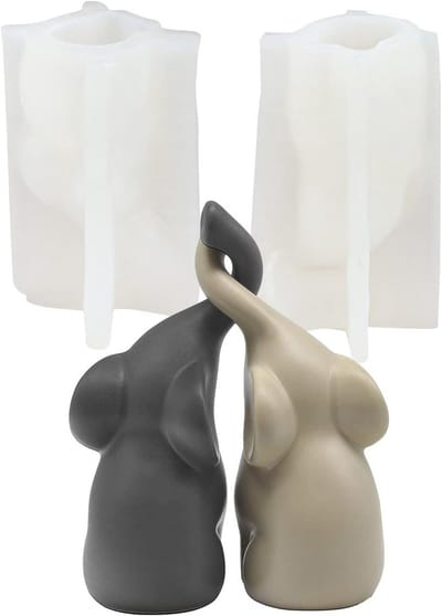 3D Olifant Siliconen Mal voor Epoxyhars en Kaarsen