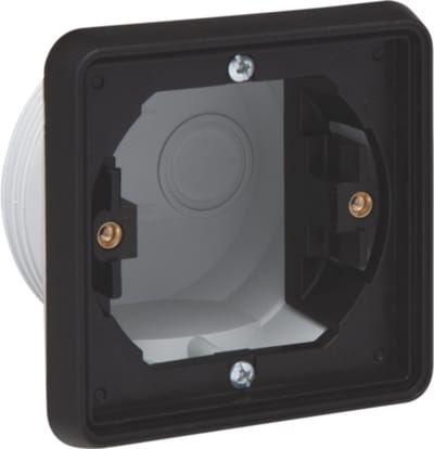 Niko New Hydro inbouwkader enkel zwart IP55