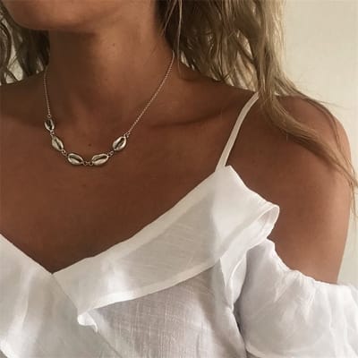 Jomide Ketting Schelpjes - Zilverkleurig