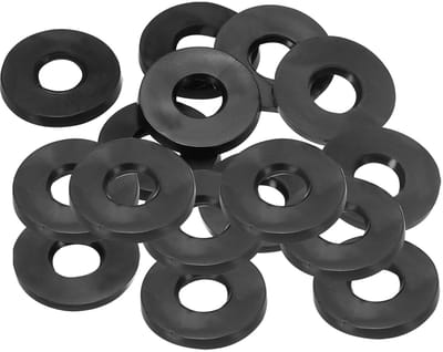 Dailygoods - M6 Rubberen Sluitringen - 16 Stuks - Afdichtingen voor Kraanbuis - Zwart