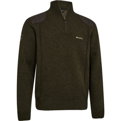 Deerhunter Finley Trui met Ritskraag Skandinavische trui Wintertrui Woodland Melange Maat M