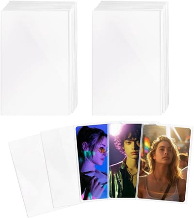 Set van 200 Fotokaarthoezen 60x90mm - Dikke, Transparante en Waterdichte Sleeves voor Verzamelkaarten