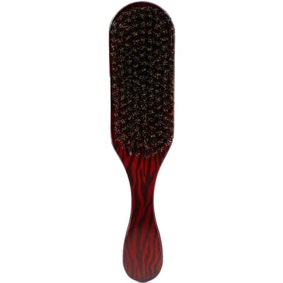 Brosse Vague 100% Poils de Sanglier Marron rouge