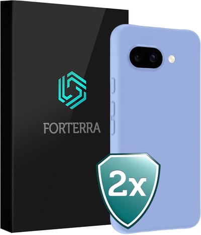 Hoesje 2 Stuks - Geschikt voor Google Pixel 9a - Sterk & Shockproof - Back Cover - Case Siliconen - Telefoon Hoes - Lichtblauw