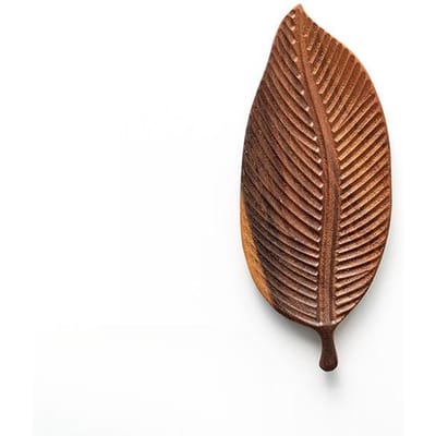 Houten Bladvorm Verfrissingsdienblad Fruitdienblad Dessert Snackbord Japanse Stijl Brood Houten Bord Decoratief Servies