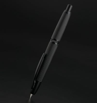 Retractable Vulpen met Extra Fijne Nib, Zwart Ruitpatroon en Converter voor Schrijven met Clip