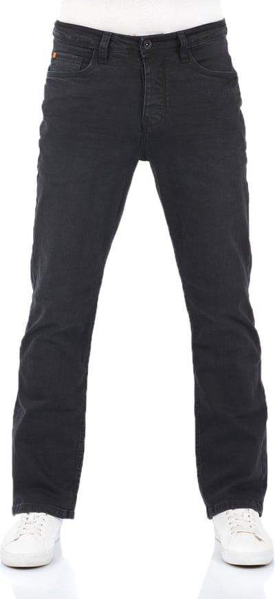 riverso Heren Jeans Broeken RIVFalko bootcut Fit Zwart Volwassenen Denim Jeansbroek