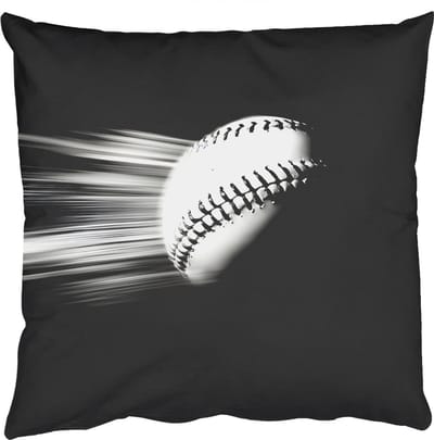 Sierkussens - Kussentjes Woonkamer - 50x50 cm - Honkbal - Wit - Vliegt