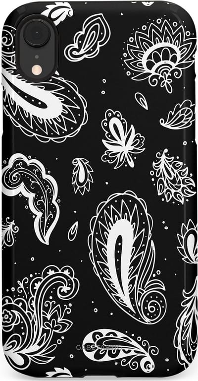 Casetastic Hoesje Geschikt voor Apple iPhone Xr - Stijlvolle Beschermende Duo-layer Case - Paisley pracht
