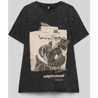 Regular fit T-shirt van puur katoen, model 'PERNILLE'