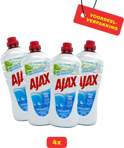 4 x Ajax Allesreiniger Fris 4 X 1250ml - Voordeelverpakking