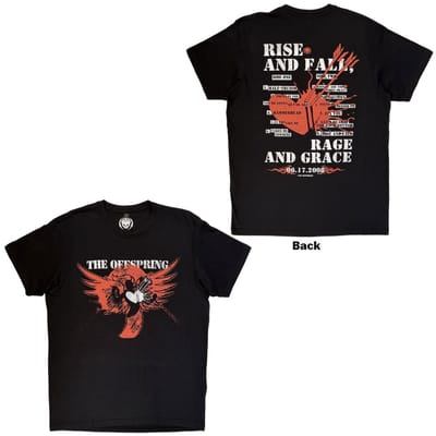 The Offspring - Rise And Fall Heren Tshirt - S - Zwart