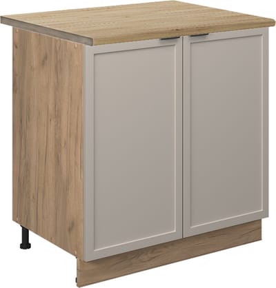 Vicco Fame-Line Keukenonderkast – 80 cm met legplank, WB Eik GrijsBeige