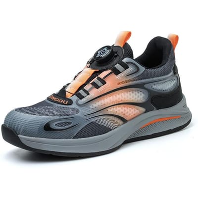 Draaibare Knop Werkschoenen Mannen Stalen Neus Schoenen Anti-smash Anti-perforatie Werk Sneakers Veiligheid Beschermend Veiligheidsschoenen 38
