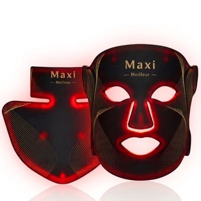 Maxi Meilleur® Nova Series Full Set - Rood & Nabij infrarood - led gezichtsmasker lichttherapie - Anti-aging LED masker met rood licht therapie - Led Face mask - infrarood masker - led masker lichttherapie - Red Light therapy mask