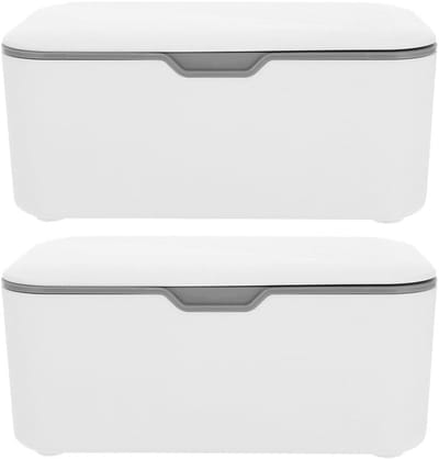 Doekjesdispenser - Navulbare Opbergdoos - Babyverzorging Thuis - Modern Design - 20 cm Lengte - Grijs