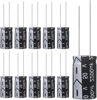 Elektrolytische Condensatoren - Elkos Condensator - Elektronica Reparatie - 105 Graden Celsius - 2200uF 50V - Zwart