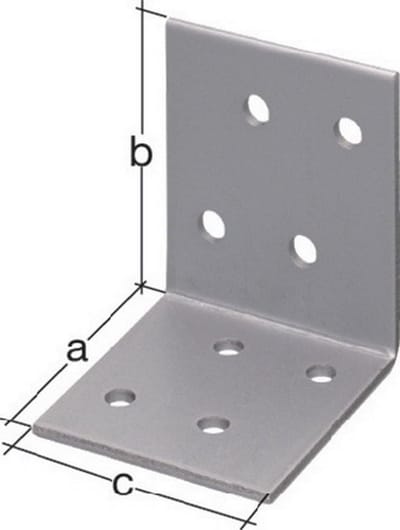 Verzinkte Hoekverbinder voor Houtconstructies - 40x40x40 mm