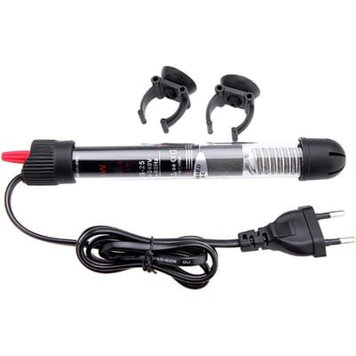 Chauffage d'aquarium 50 W, chauffe-eau automatique à température constante pour eau douce et eau salée noir
