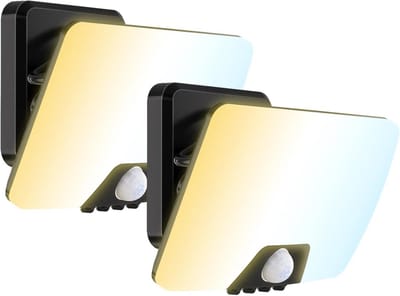 LED Buitenlamp met Bewegingsmelder - Superheldere Schijnwerper - 5 Kleurtemperaturen Instelbaar - IP65 Waterdicht