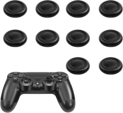 Vervangende controllersticks voor PS4 en PS5, antislip, slijtvast, comfortabel, 10 stuks, ideaal voor gamers