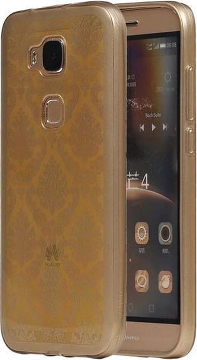 Goud Brocant TPU back case cover hoesje voor Huawei G8