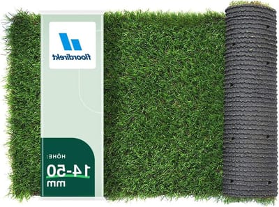 Kunstgras Tapijt - Rollen gras - Balkon terras - Hoge pool - 50 mm dik - Citroen groen