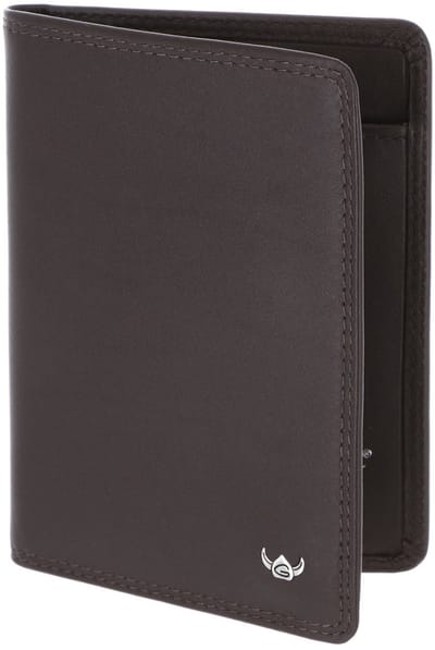 Golden Head Leren identiteitskaarthoesje Polo RFID Protect Ausweisetui 4480 Dunkelbraun donkerbruin