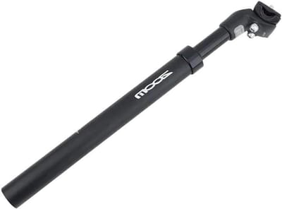 Fiets Zadelpen - Vering Zadelbuis - Comfortabel Fietsen - Stevige Montage - 27.2 x 350mm - Zwart