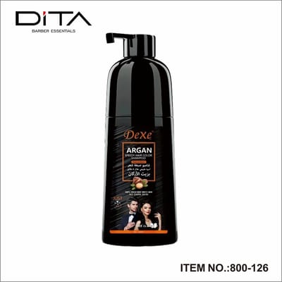 Dexe - Argan Speedy Hair Color Shampoo - Natural Black - 420ml
