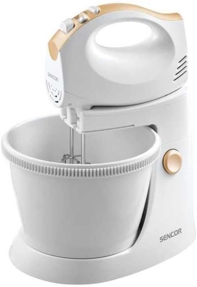 Krachtige Handmixer met Draaibouwl 500W - Inclusief Gardes en Deeghaken