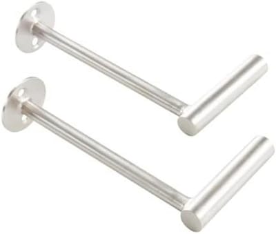 Gordijnhouder Set - Gordijn Embrasses - Raambekleding Ophangen - Inclusief Bevestiging - 2 Stuks - Zilverkleurig