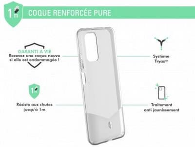 Force Case, Hoesje geschikt voor Xiaomi Redmi 9T - PURE Versterkt, Transparant