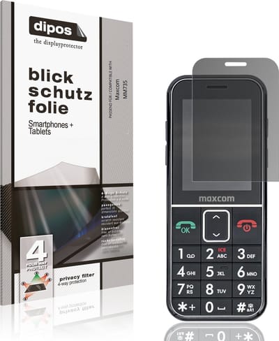dipos – Matte Privacy Screenprotector geschikt voor Maxcom MM735 | Anti-Spy Beschermfolie