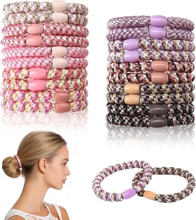 20 stuks haarelastiekjes voor meisjes en dames, ideaal voor vlechten, krullen en glad haar