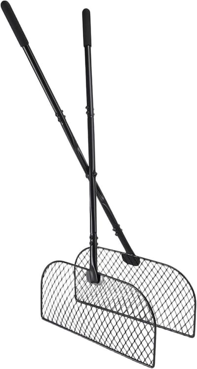 Bladhark Lange Steel - Bladverzamelaar Gazon - Tuin Reinigen - Ergonomische Handgreep - 103 cm - Meerkleurig