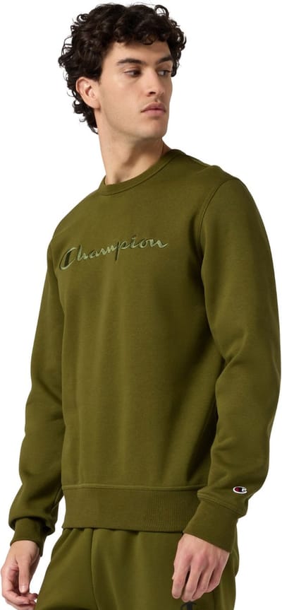 Champion Crewneck Sweatshirt Heren Olijfgroen - Maat L