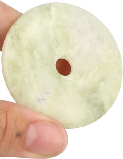 Jade Serpentijn donut 40 mm