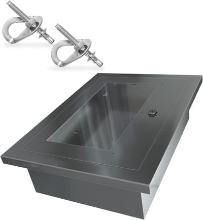 Universele Toegangsdoos - Brandweerkast AED Kast - Brandveiligheid Opslag - Aluminium Lichtgewicht - 36x26x13 cm - Grijs